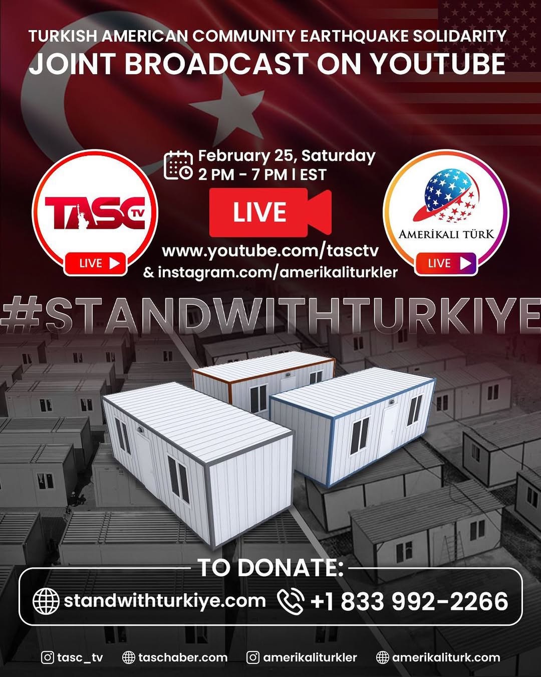 TASC’s Earthquake Relief Effort Solidarity and Support Broadcast